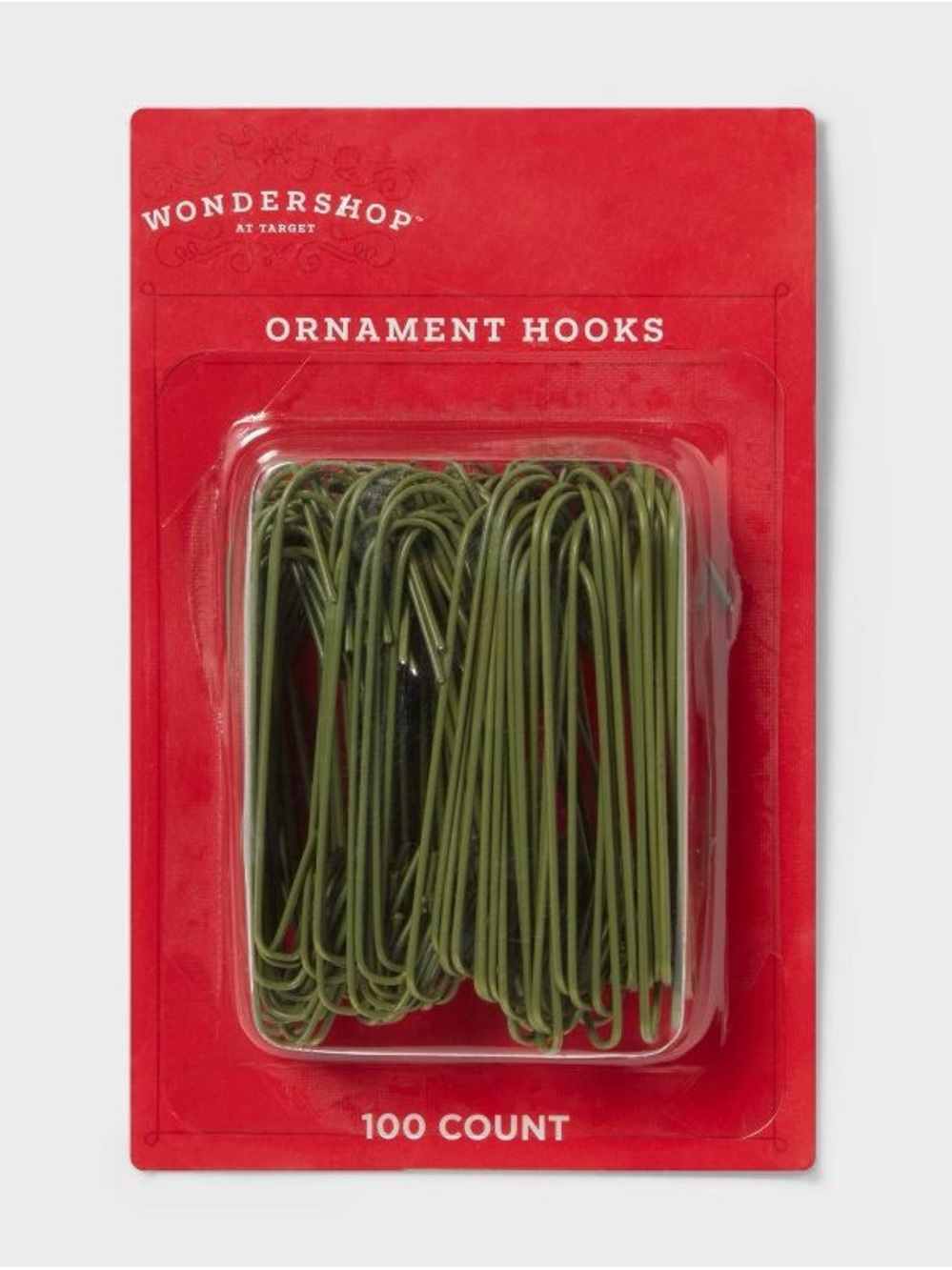 3Pack - 100ct Christmas Ornament Hook Dark Green - Wondershop
